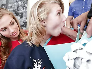 Teens got specially wrapped gifts dick in a box