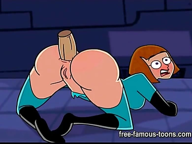 Teen and MILF anal toons