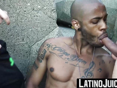 LatinoJuice.com - Will - Handsome uber driver WIll skilfully devours two girthy cocks until they cum on him