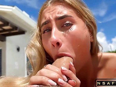 British Slut needs a Good Fucking from the Pool Guy Swallowing Loads vol1