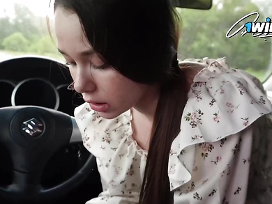 Deluxe_Bitch does it finer - stepsister's bj fuels the ride, public hook-up ensues.