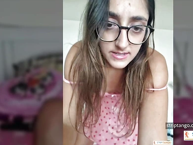 She rubs her wet pussy! Pleasure- Masturbation guidance real time on cam!