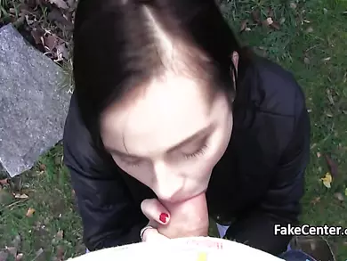 Ukrainian slut fucked for money outdoors